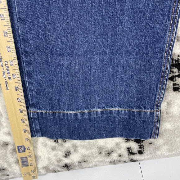 Veronica Beard Taylor Relaxed Wide Leg Jeans Womens Size 28 Belted High Rise - Picture 5 of 13
